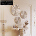 Glamorous Round Stainless Steel Wall Art Decor Set for Modern Living