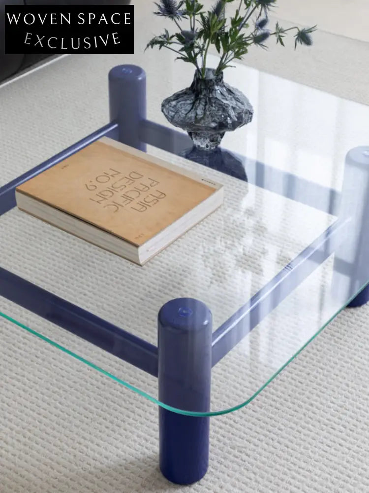 glass coffee table solid wood