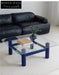 glass coffee table solid wood