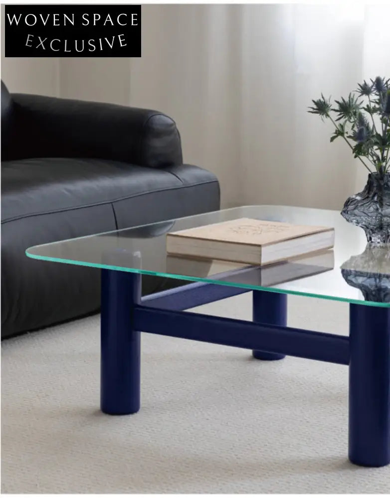 glass coffee table solid wood