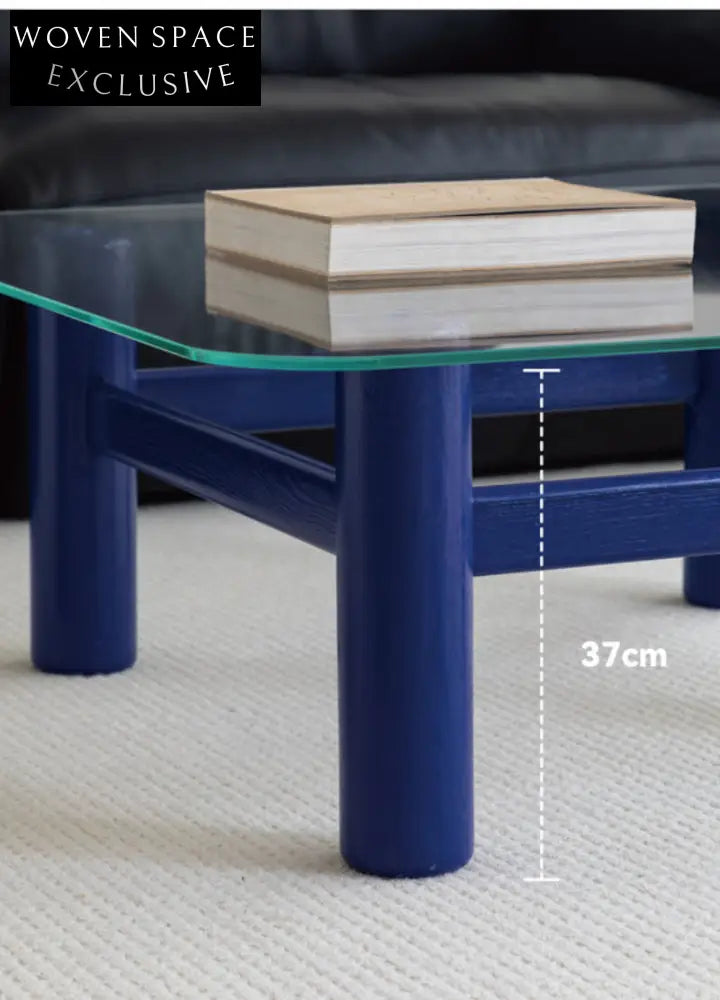 glass coffee table solid wood