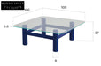 glass coffee table solid wood