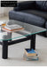 glass coffee table solid wood