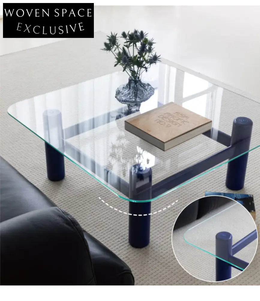 glass coffee table solid wood