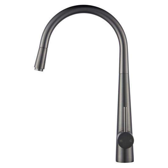 Gun Metal Grey Pull Out Kitchen Mixer