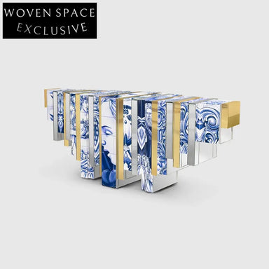 Golden Console Table Cabinet: Luxury Designer Art Furniture for Modern Homes