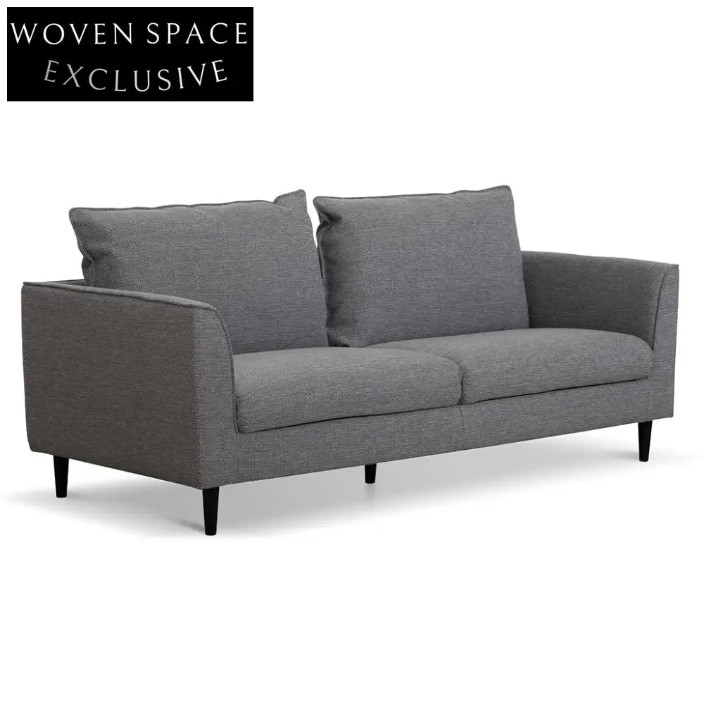 Graphite Grey 3 Seater Fabric Sofa Sofas