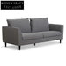 Graphite Grey 3 Seater Fabric Sofa Sofas