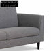Graphite Grey 3 Seater Fabric Sofa Sofas