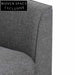Graphite Grey 3 Seater Fabric Sofa Sofas