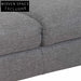Graphite Grey 3 Seater Fabric Sofa Sofas
