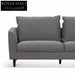Graphite Grey 3 Seater Fabric Sofa Sofas