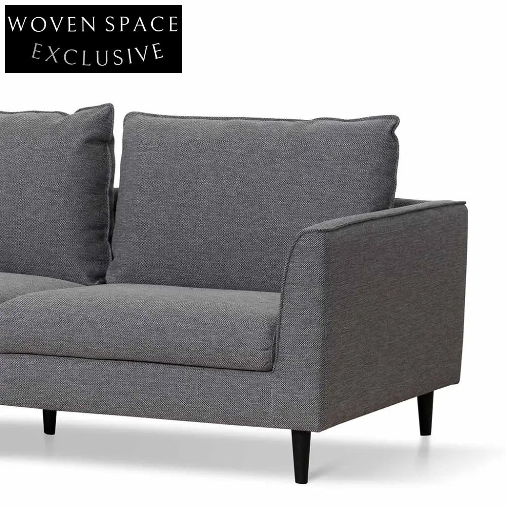 Graphite Grey 3 Seater Fabric Sofa Sofas