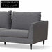Graphite Grey 3 Seater Fabric Sofa Sofas