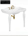 Graziana Butterfly Ceramic Washbasin with Wood Column Stand