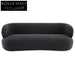 Greenwich 3 Seater Sofa - Black Onyx Boucle Stool