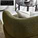 Greenwich 3 Seater Sofa - Green Boucle Stool