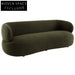 Greenwich 3 Seater Sofa - Green Boucle Stool