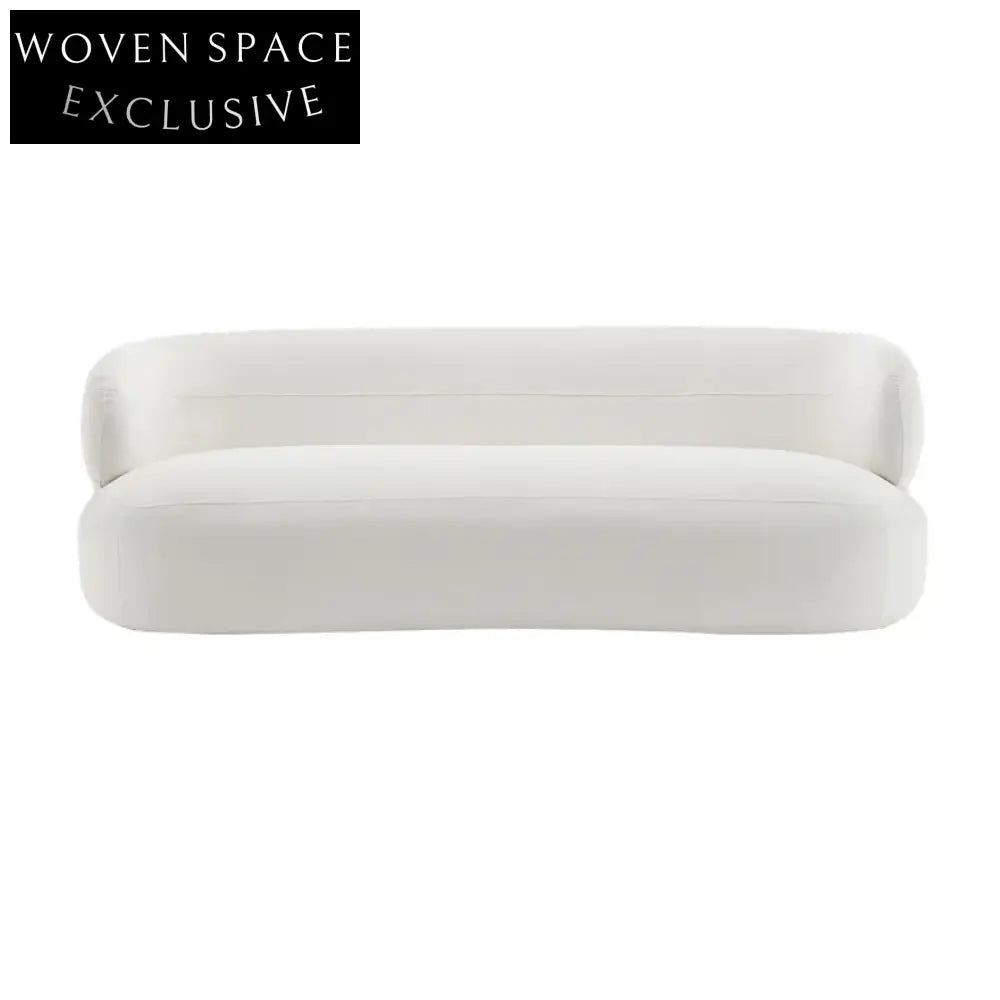 Greenwich 3 Seater Sofa - White Chenille