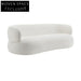 Greenwich 3 Seater Sofa - ivory Chenille Stool