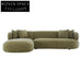 Greenwich 3 Seater Sofa w Left Chaise - Sage Chenille Sofa