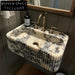 Guillaumette High-End Bulgari Marble Basin Bulgari countertop basin (56*40*20)