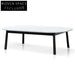 Hamilton 110cm Marble Coffee Table - Black Base