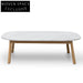 Hamilton 110cm Marble Coffee Table - Natural Base Coffee Tables