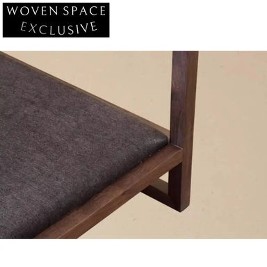 Handcrafted Antique Solid Elm Wood Wabi Sabi Lounge Chair