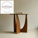 Handcrafted Modern Nordic Solid Wood Geometric Round Side Table