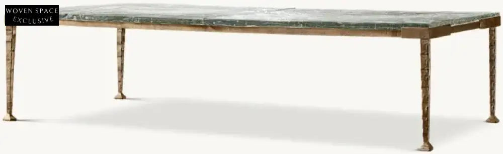 Luxurious Handcrafted Natural Marble Coffee Table - Modern Living Room Centerpiece