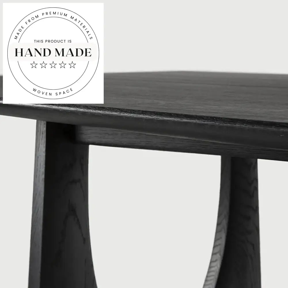 Handcrafted Natural Oak Solid Wood Rectangular Modern Dining Table
