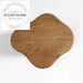 Handcrafted Natural Solid Oak Midcentury Modern Accent Side Table