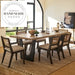 Handcrafted Natural Solid Wood Integrated Board 6-Seater Dining Table