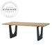Handcrafted Natural Solid Wood Integrated Board 6-Seater Dining Table