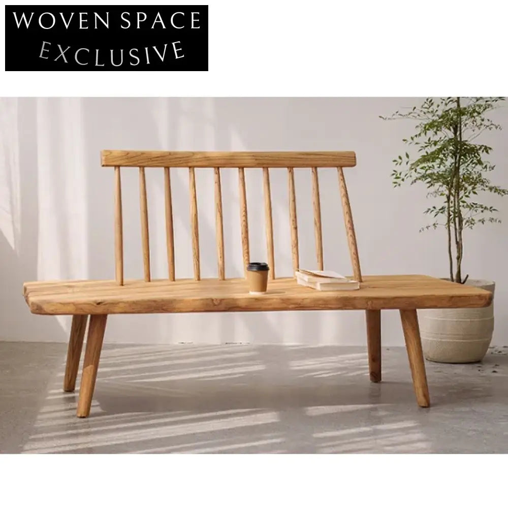 Handcrafted North American Black Walnut Rustic Wabi Sabi Dining Bench