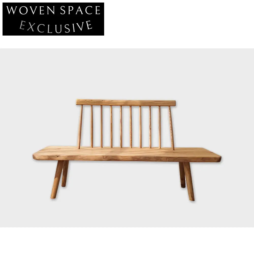 Handcrafted North American Black Walnut Rustic Wabi Sabi Dining Bench