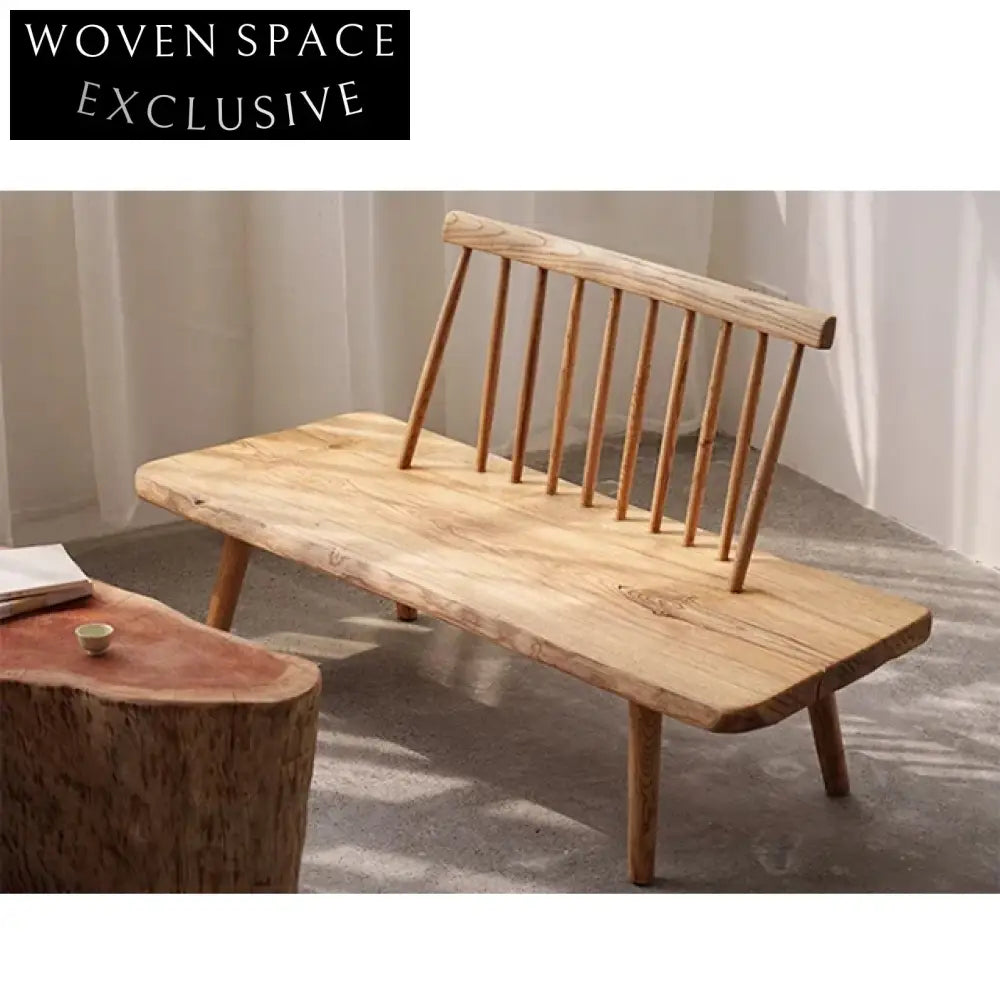 Handcrafted North American Black Walnut Rustic Wabi Sabi Dining Bench
