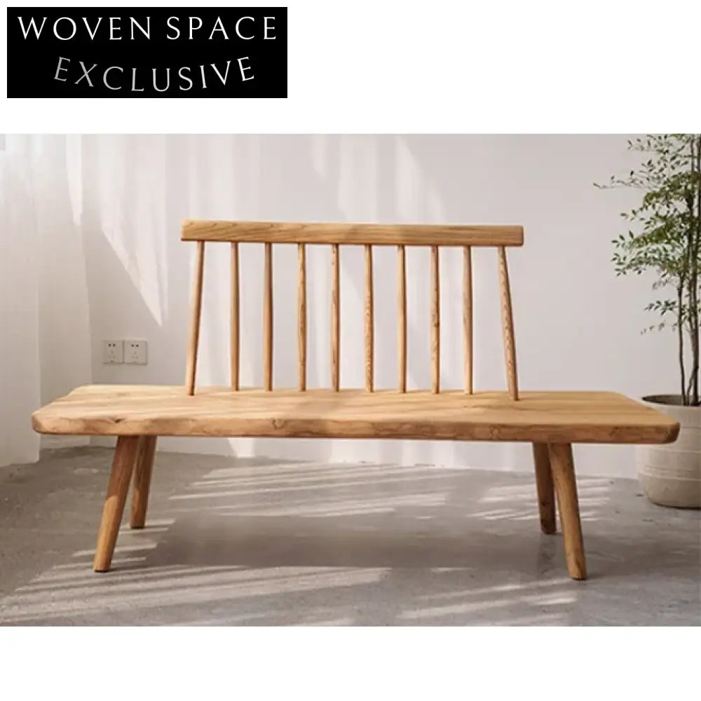 Handcrafted North American Black Walnut Rustic Wabi Sabi Dining Bench