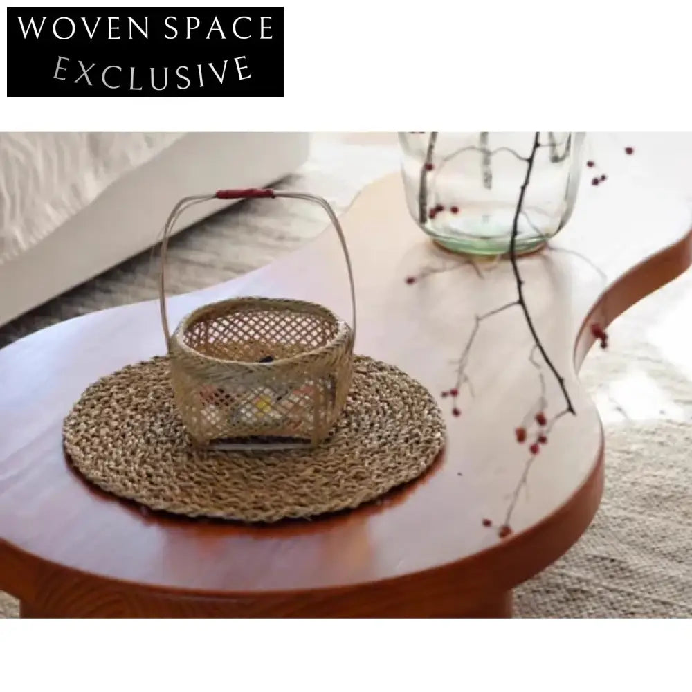 Handcrafted Organic Sculptural Elm Wood Wabi Sabi Coffee Table