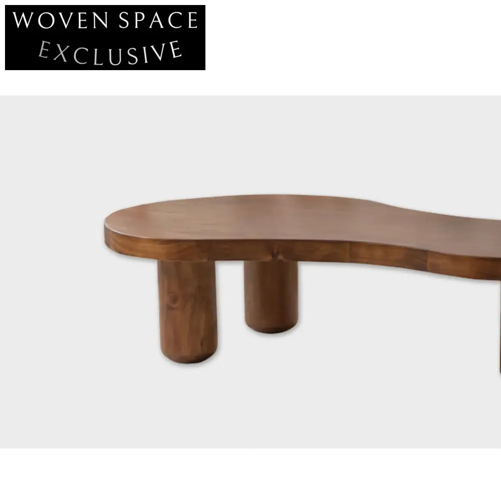 Handcrafted Organic Sculptural Elm Wood Wabi Sabi Coffee Table