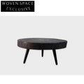 Handcrafted Organic Walnut Wood Wabi Sabi Style Silent Wind Coffee Table