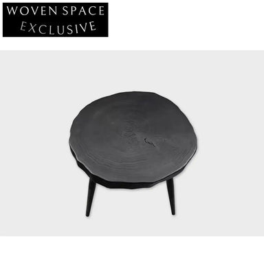 Handcrafted Organic Walnut Wood Wabi Sabi Style Silent Wind Coffee Table