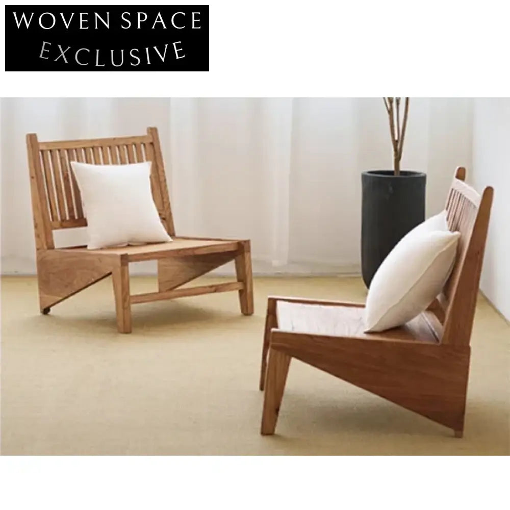 Handcrafted Solid Elm Wood Wabi-Sabi Style Kangaroo Dining Chair
