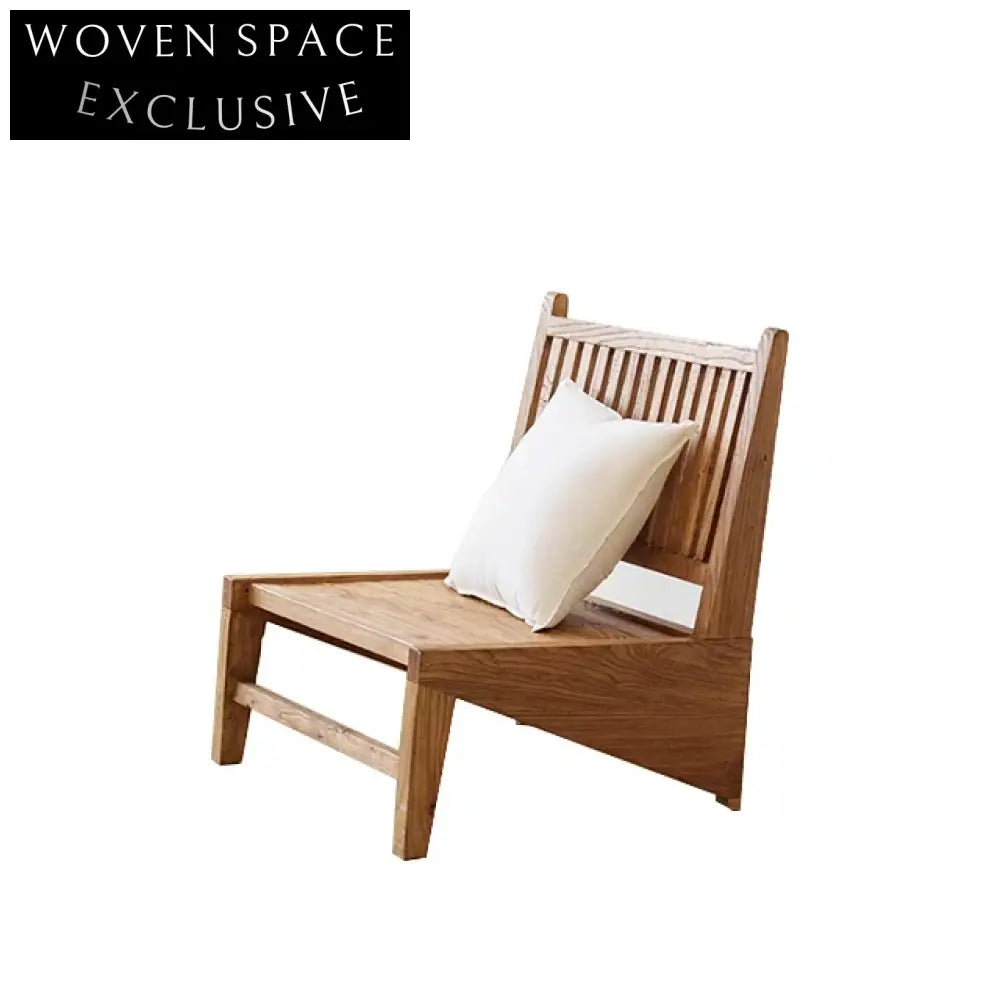 Handcrafted Solid Elm Wood Wabi-Sabi Style Kangaroo Dining Chair