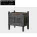 Handcrafted Vintage Aged Solid Wood Wabi Sabi Bedroom Nightstand