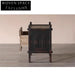 Handcrafted Vintage Aged Solid Wood Wabi Sabi Bedroom Nightstand