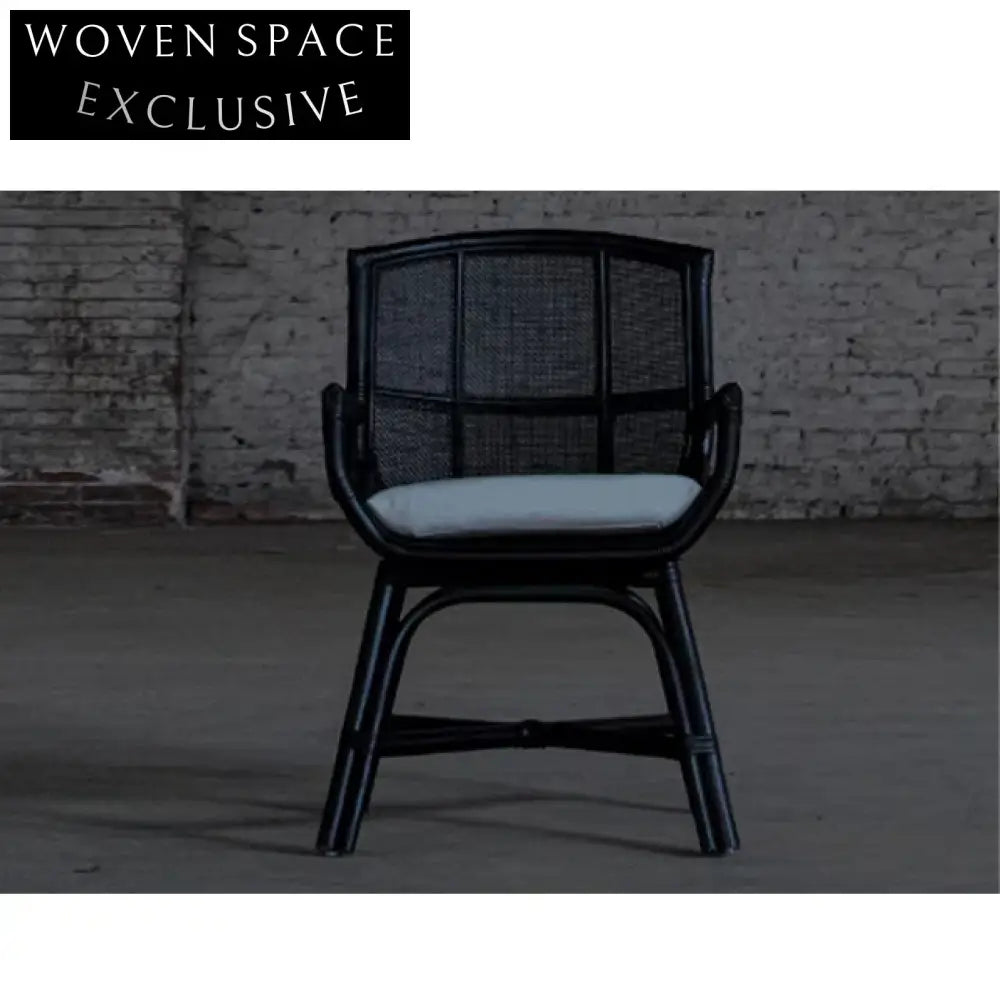 Handcrafted Wabi Sabi Solid Elm Wood Fabric Upholstered Dining Chair