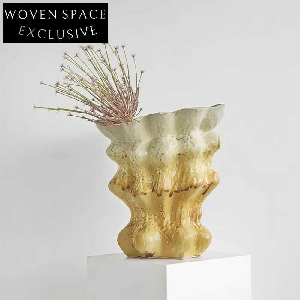 Handmade Ceramic Flower Vases Set Modern Home Decor Art Accessories