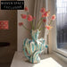 Handmade Ceramic Retro Terracotta Decorative Flower Vase Set for Home Decor